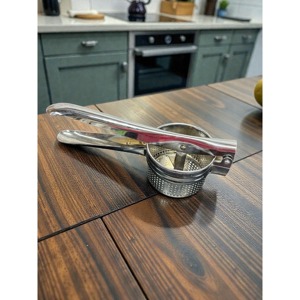 Potato Masher Ricer‎ Fruit Vegetable Juicer Press Chrome Plated Stainless Steel